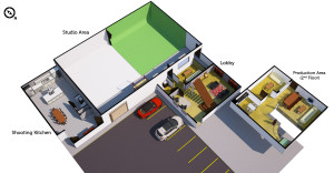 Grove Studios 3D Floor Plan